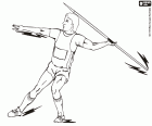 The javelin throw, an Olympic athletic discipline for men since 1908 London and for women since 1936 Los Angeles