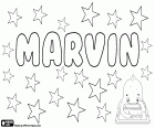 Marvin, name of Welsh origin for boy, derived from Mervyn. Other variants are Mervin and Merwin