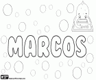 Marcos, masculine name in Spanish, in Portuguese and in Galician, comes from the Roman name Marcus