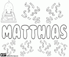 Matthias, name for boy of Hebrew origin, derived from the Biblical Hebrew name Mattityahu. Matthias, name in various languages, variant of Mathias