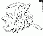 The logo of Jak and Daxter, the series of platforms videogames created by Naughty Dog
