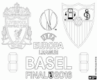 Liverpool versus Sevilla. The final of Europa League 2015-2016 in the stadium St. Jakob Park in Basel, Switzerland, may 18, 2016