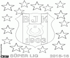 Besiktas JK, Besiktas of Istanbul, champion of the Süper Lig 2015-2016, the highest category of professional football in Turkey