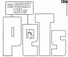 Original logo in English of the movie The Secret Life of Pets