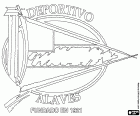 Logo of Deportivo Alavés, football club founded in 1921 based in Vitoria-Gasteiz, Alava