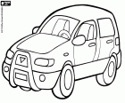 A sport utility vehicle, vehicle models that combine elements of off-road cars and passenger cars. SUV, the english acronym for Sport Utility Vehicle