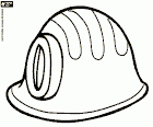 Mining helmets, hard hats with a lamp