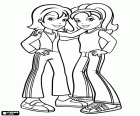 Two good friends of Polly Pocket with comfortable and sporty clothes