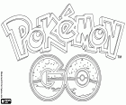 The logo of Pokémon GO, the adventure video game based on augmented reality. It is a free-to-play game for iOS and Android. The game consists in search and capture Pokemons that are found hidden in the real world