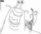 Mub and Grub, the slug and the snail, the funniest couple of characters of the film