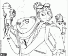 Puzzle of Gru and Lucy Wilde, characters from the film Despicable Me 2