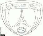 Badge of Paris Football Club, Paris FC, football club based in the city of Paris