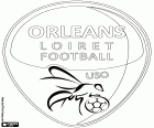 Logo of Union sportive Orleans Loiret football, US Orleans, football club of the city of Orleans, capital of Loiret and of french region Centre-Val de Loire