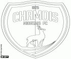 Emblem of Chamois Niortais Football Club, known as Les Chamois, the chamois, football club of Niort, city of Deux-Sèvres in the Centre-West of France