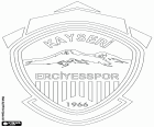 Badge of Kayseri Erciyesspor Kulübü, sports club based in Kayseri, large city in Central Anatolia, Turkey