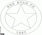 Badge of Red Star Football Club, football club based in Saint-Ouen, a municipality in the Department of Seine-Saint-Denis at north of Paris