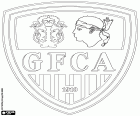 Emblem of Gazelec Football Club Ajaccio, football club with headquarters in Ajaccio, capital of the french department of South Corsica in the island of Corsica