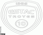 Logo of Espérance Sportive Troyes Aube Champagne, Troyes AC, ESTAC Troyes, football club based in Troyes, city of the Centre-North of France in the Aube, region of the Champagne-Ardennes