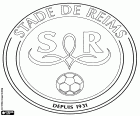 Badge of Stade de Reims, french football club of Reims, city in Marne, in northeast of France, region of Champagne-Ardennes