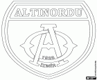 Logo of the Altınordu Futbol Kulübü, football club of İzmir, metropolitan coastal city in the west of Anatolia, capital of the Izmir in the region of the Aegean