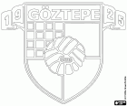 Emblem of Göztepe Spor Kulübü, sports club with headquarters in the  Güzelyalı District of the metropolitan city of Smyrna, İzmir in Turkish, located in Aegean sea coast