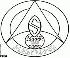 Emblem of Alanyaspor, football club based in Alanya, holiday town on the Mediterranean coast of Anatolia, Turkey