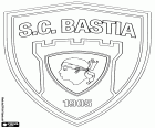 Badge of Sporting Club de Bastia, football club based in Bastia, city located in the north of the island of Corsica