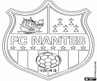 Logo of Football Club de Nantes, football club based in Nantes, capital of Pays de la Loire region, in the west of France