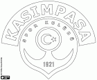 Logo of Kasımpaşa Spor Kulübü, sports club with headquarters in Kasımpaşa, a district in the european part of Istanbul, the largest and most populous city of Turkey