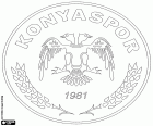Emblem of Atiker Konyaspor Kulübü, sports club with headquarters at Konya, large city of the region of the Anatolia Central and capital of the province of the same name