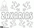 Zaxarias, name for boy, alternative transliteration for the greek name, Zacharias