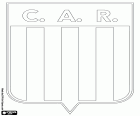 Logo of Club Atlético Racing or Racing de Córdoba, sports club with headquarters in Córdoba, city located in the center of Argentina, capital of the province with the same name
