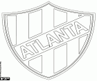 Badge of Club Atlético Atlanta, sports club of Buenos Aires, located in the neighborhood of Villa Crespo, with the nickname of Los Bohemios, the Bohemians