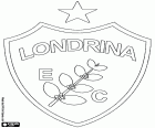 Shield of Londrina Esporte Clube, football club from the city of Londrina in the State of Paraná in the southern region of Brazil