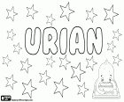 Urian, variant of Urien, Uryen and Uren, name that derives from Welsh mythology. Derived from the original Urbgen or the latinized Urbgenius that was the name of a popular sovereign in the Arthurian legends