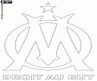 Badge of Olympique de Marseille, football club with headquarters in Marseille, large port city of the Mediterranean in south of France and capital of the Provence-Alpes-Côte d'Azur region. Marseille is the second most populous city in France