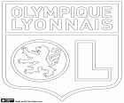 Badge of Olympique lyonnais, OL, football club based in Lyon, the third city more populous of France. Lyon located in east-central of France is the capital of the Auvergne-Rhone-Alpes region