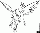 Hippogriff, a mythical creature that has the appearance of a winged horse with head and forelegs of an eagle