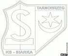 Emblem of Klub Sportowy Siarka Tarnobrzeg, sports club based in Tarnobrzeg, city on the east bank of the Vistula River, in the Subcarpathian Voivodeship, in the southeast of Poland