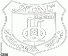 Badge of Stal Stalowa Wola, football club with headquarters in Stalowa Wola, city near the San river, in the Subcarpathian Voivodeship, in the southeast of Poland