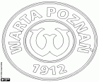 Badge of Klub Sportowy Warta Poznań, multi sports club based in Poznan, large historical city of Poland on the banks of the Warta river, capital of the Greater Poland Voivodeship located in West-Central Poland. Poznan is considered the cradle of the Polish nation