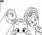 Junior, Baby and Tulip, the faces of three main protagonists of the  Storks adventure