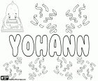 Yohann, male name used in French-speaking countries, name with a Hebrew origin, variant of Johann