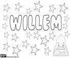Willem, name for boy in the Netherlands, name of Germanic origin, derived from Willhelm