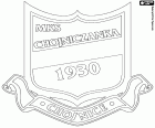 Shield of MKS Chojniczanka Chojnice, Miejski Klub Sportowy Chojniczanka Chojnice, sports club based in Chojnice, town in the North of Poland, capital of the homonymous county in the Pomeranian Voivodeship