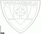 Badge of VVV-Venlo, Venlose Voetbal Vereniging Venlo, football club with headquarters in Venlo, city located near the German border in the southeast of the Netherlands, in the Limburg province
