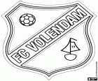 Shield of FC Volendam, football club based in Volendam, port city in the Northwest of the Netherlands, in the province of Noord-Holland. Volendam is a tourist attraction along with Edam, nearby town famous for its cheese