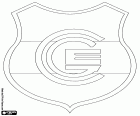Badge of Club Atlético Gimnasia y Esgrima, known as Gimnasia y Esgrima de Jujuy, football club based in San Salvador de Jujuy, city in the North of Argentina and capital of the Jujuy province