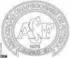Badge of Associação Chapecoense de Futebol, football club with headquarters in Chapecó, city in the interior of the State of Santa Catarina, located to more than 600 km to the west of Florianópolis