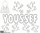 Youssef, male name of Arabic origin, variant of Yousef and Yusuf